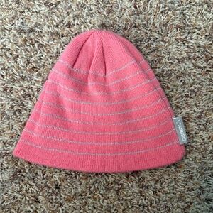 🔴 10/$10! Gerry Pink Sparkle Striped Winter Beanie